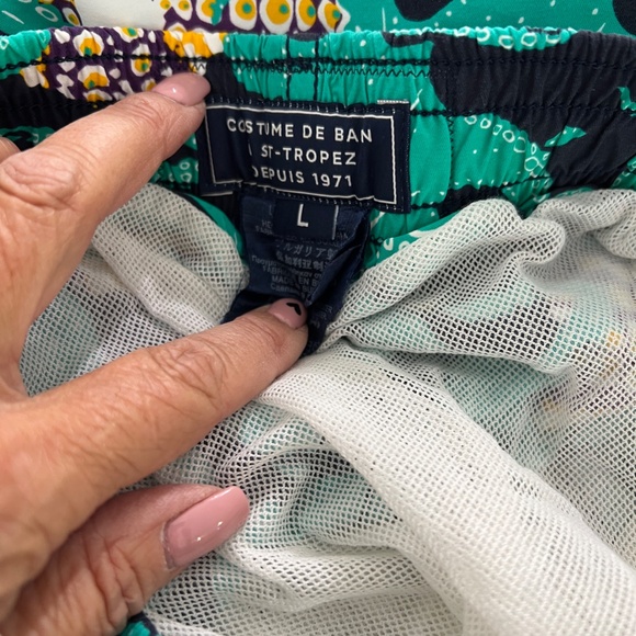 VILEBREQUIN Moorea Octopus Swim Trunks Bathing Suit Green Size Boys L - Picture 6 of 8